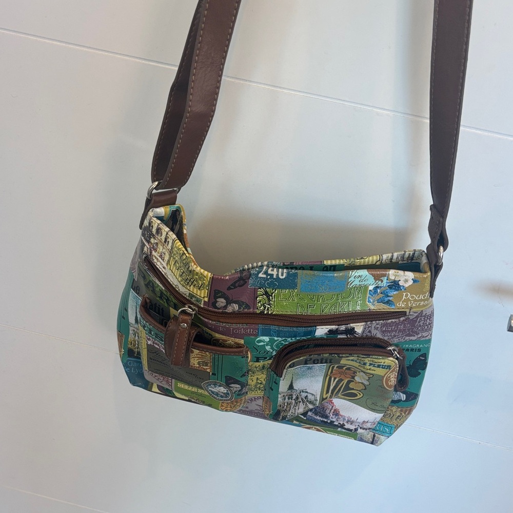 Relic Multicolor Patchwork Shoulder Bag - image 1